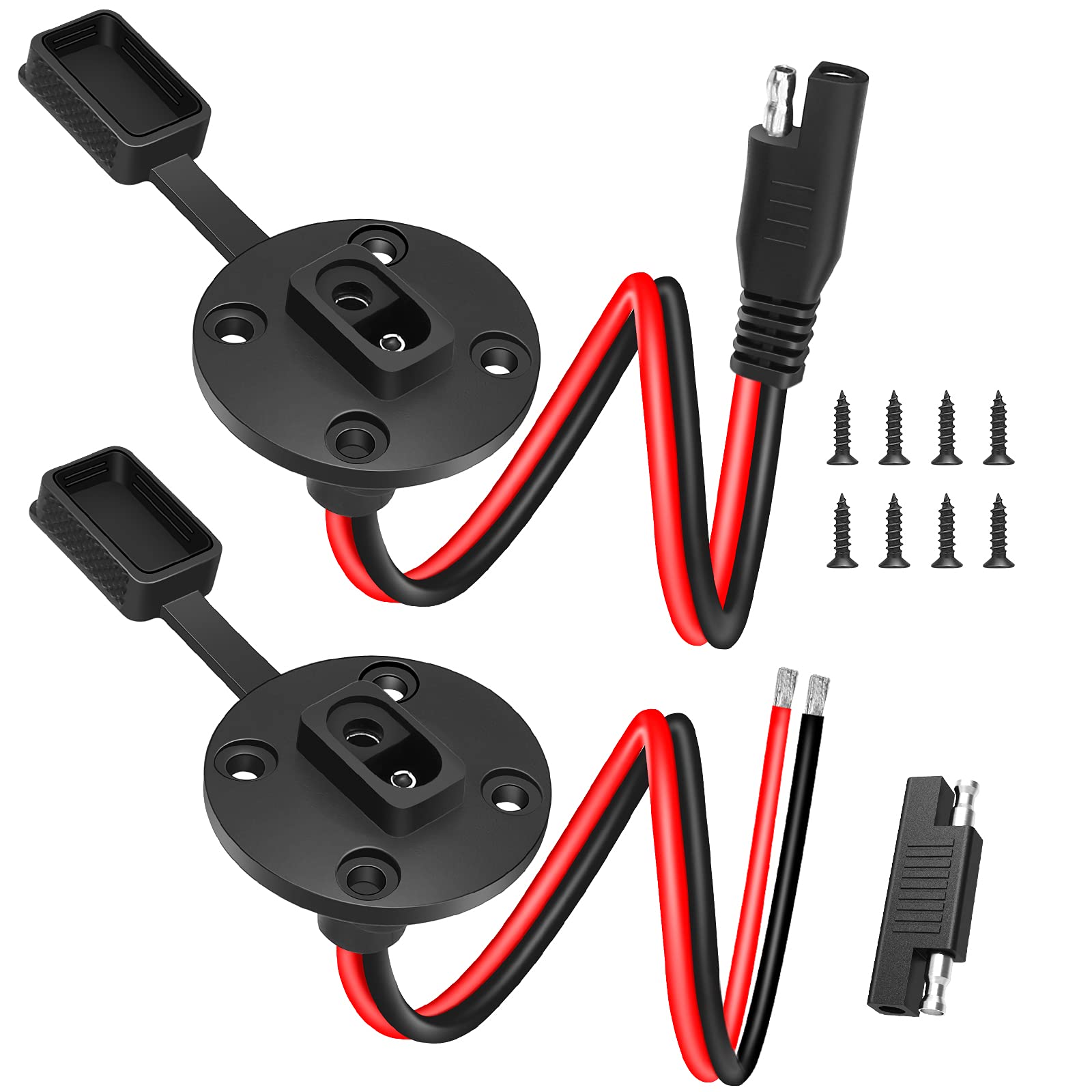 Buy ELECTOP SAE Power Socket Sidewall Port, Weatherproof SAE Quick