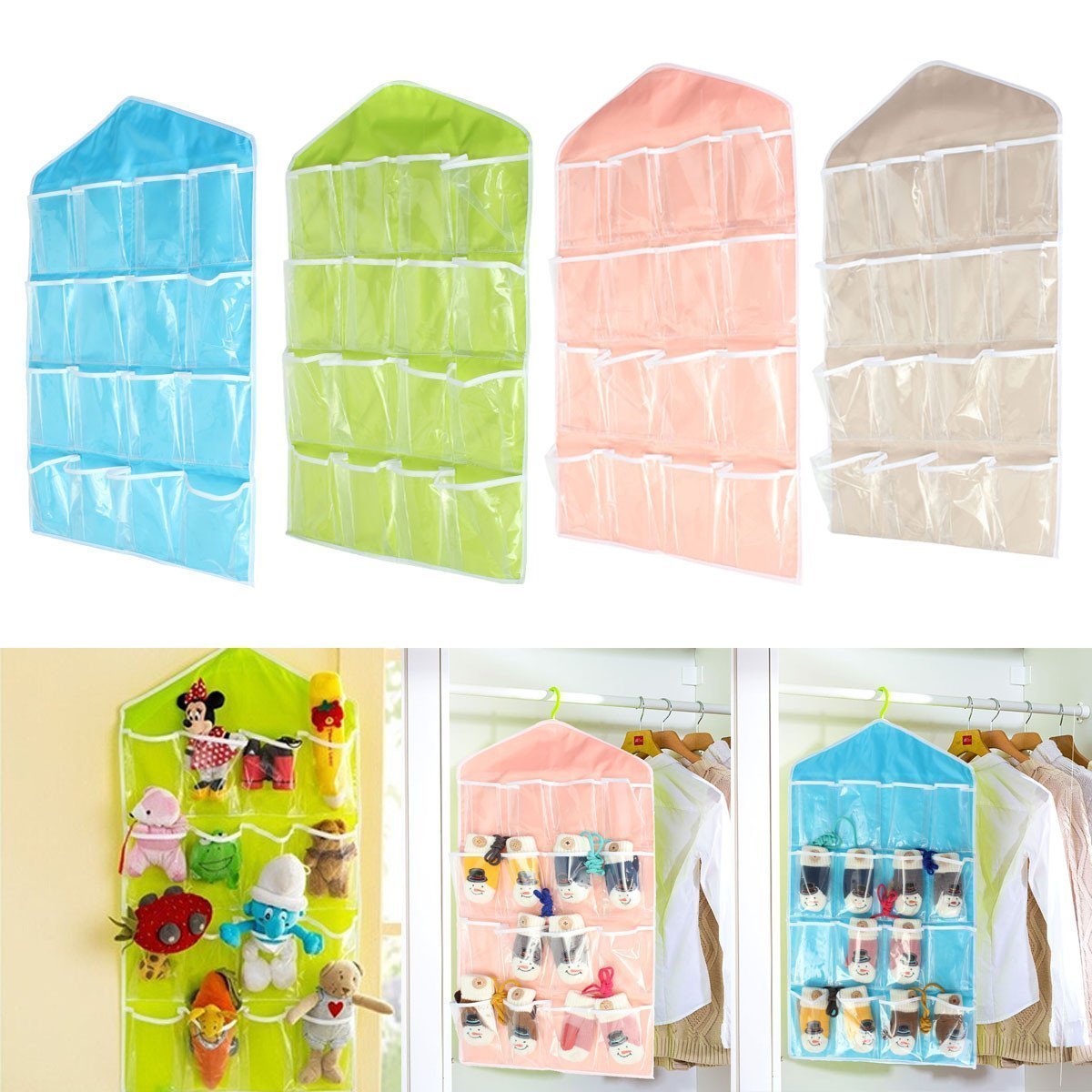 Buy Styleys Hanging Candy Wardrobe Storage Organizer (Multi) Online at
