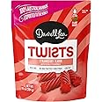 Darrell Lea Twists Australian Licorice, Strawberry Flavor, 10 Ounce Bag (1-Pack) | Non-GMO, No Palm Oil, Plant Based, Low Fat, No High Fructose Corn Syrup | Soft & Chewy Licorice Candy