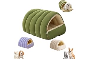 Cozy Monster Cat Bed, Cozy Pet Plush for Cats & Small Dogs - Soft Enclosed Nest Slip Removable Washable, Warm and Anti-Slip P