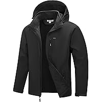 33,000ft Men's Hooded Softshell Jacket Waterproof Lightweight