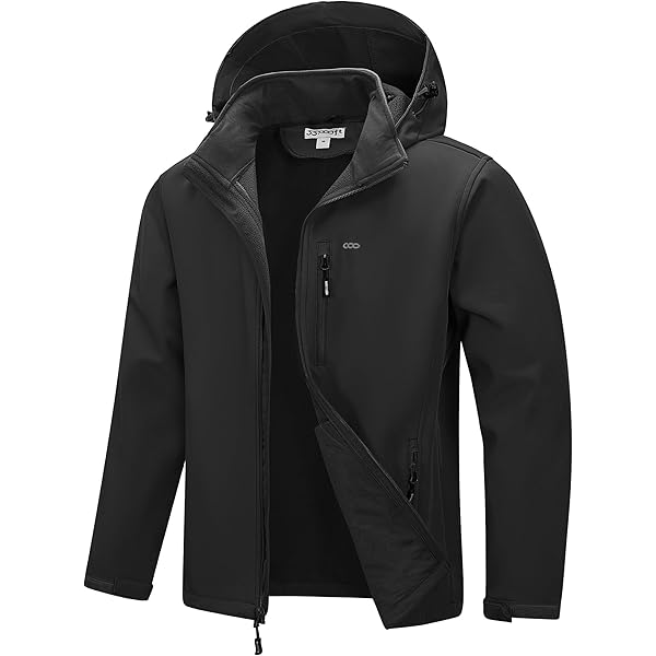 Amazon.com: Men's Softshell Fleece-Lined Jackets Stand Collar