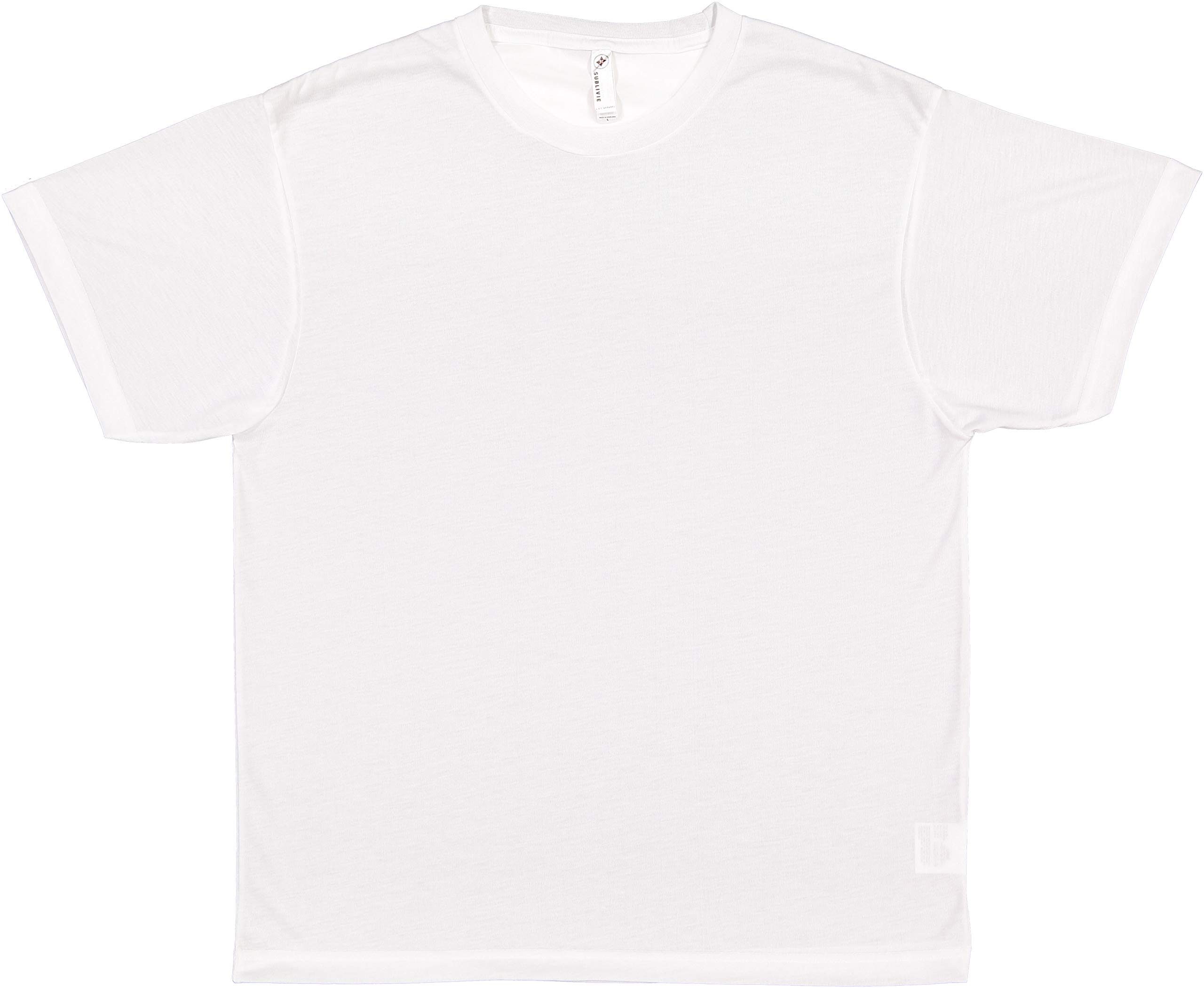 Sublivie Adult Unisex 100% Polyester Crew Neck Short Sleeve Sublimation T-Shirt (1910)