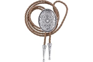 Jeilwiy Bolo Tie for Men, Western Bolero Tie Cowboy Ties Native American Cowgirl Bolo Tie Accessories for Men Women