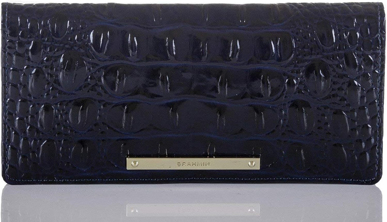 Brahmin Ady Melbourne Wallet Sapphire Blue Leather at Amazon Women’s