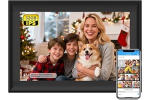 DXMART SSA WiFi Frame 32GB Digital Picture Frame WiFi 10.1 inch Digital Photo Frame with IPS Touch Screen, Auto-Rotate,Send 50 Photo Unlimited,Share Photos/Videos Instantly via App or E-Mail from Anywhere