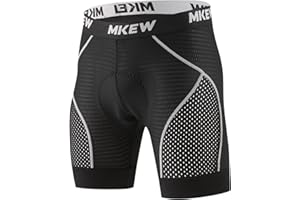 MKEW Men's High Density Sponge Padded Cycling Underwear Bike Shorts Underwear MTB Liner Road Biking Bicycle Clothes ﻿