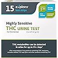 Exploro Highly Sensitive at Home Marijuana Drug Test Kit, THC Drug Test Kit Marijuana/Weed, THC Drug Test Urine, Easy Home Dr