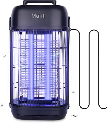 Elektrische Fliegenfalle 20W UV, Insektenvernichter mit 360° Hochspannungsgitter – Mückentöter für Zuhause & Gewerbe, effektiv mit Sicherheitsgitter
