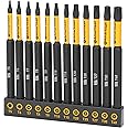 Amartisan 12-Piece Torx Bit Set, S2 Steel, 4" Long T5 - T40, Security, Tamper Resistant Fastener Drive Bit