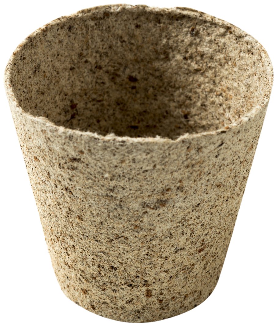 Nutley's Round 8cm Peat-Free Fibre Plant Pots Biodegradable (Quantity: 10, Size: 8cm)