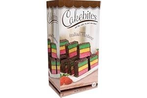COOKIES UNITED ALWAYS FRESH The Original Cakebites Classic Italian Rainbow | 8 Grab & Go Packs
