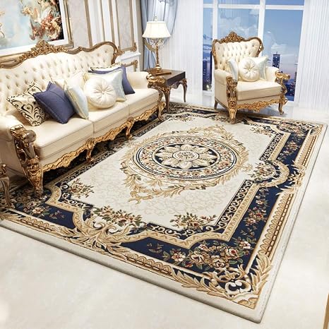 Luxurioser Teppich Mit Hoher Dichte Fur Wohnzimmer Traditioneller