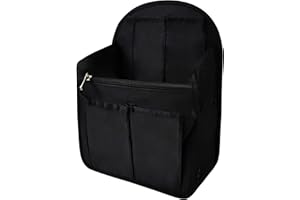 Vercord Backpack Organizer Insert Liner Hanging Travel Bag in Bag with Many Pockets Black Medium