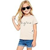 NEWKA Big Sister Shirts for Girls Promoted to Big Sister T-Shirt Sis Announcement Tee Tops