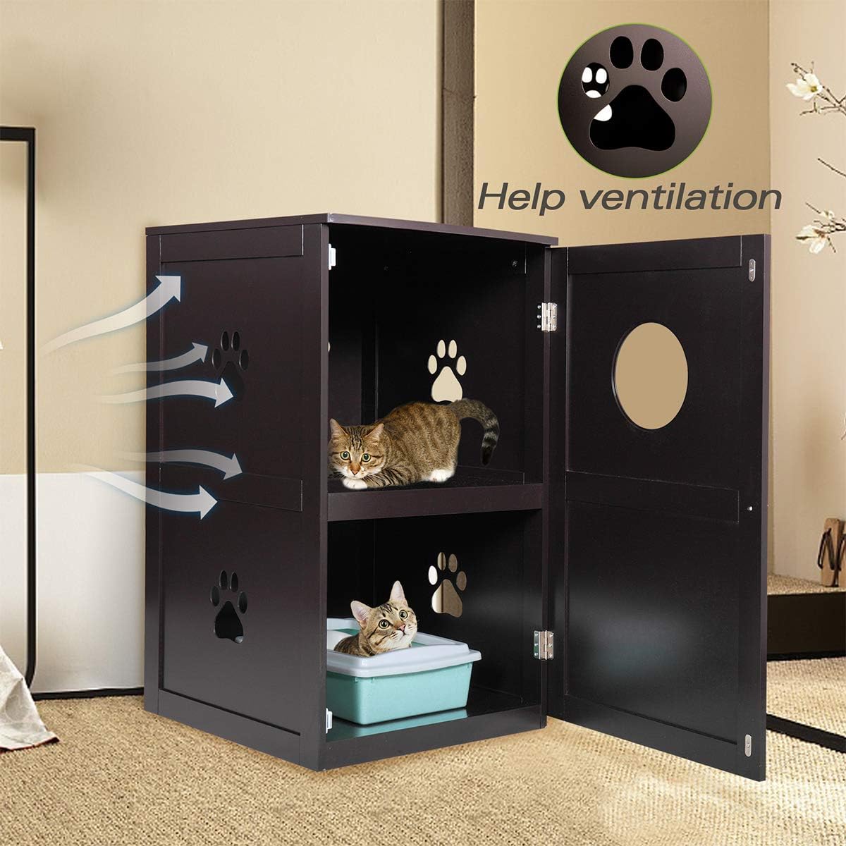 double decker cat litter box