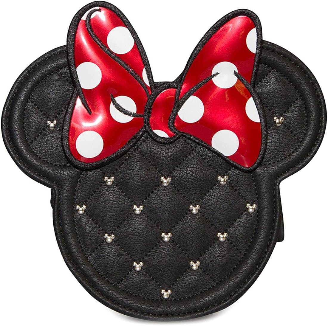 loungefly faux leather minnie mouse crossbody bag