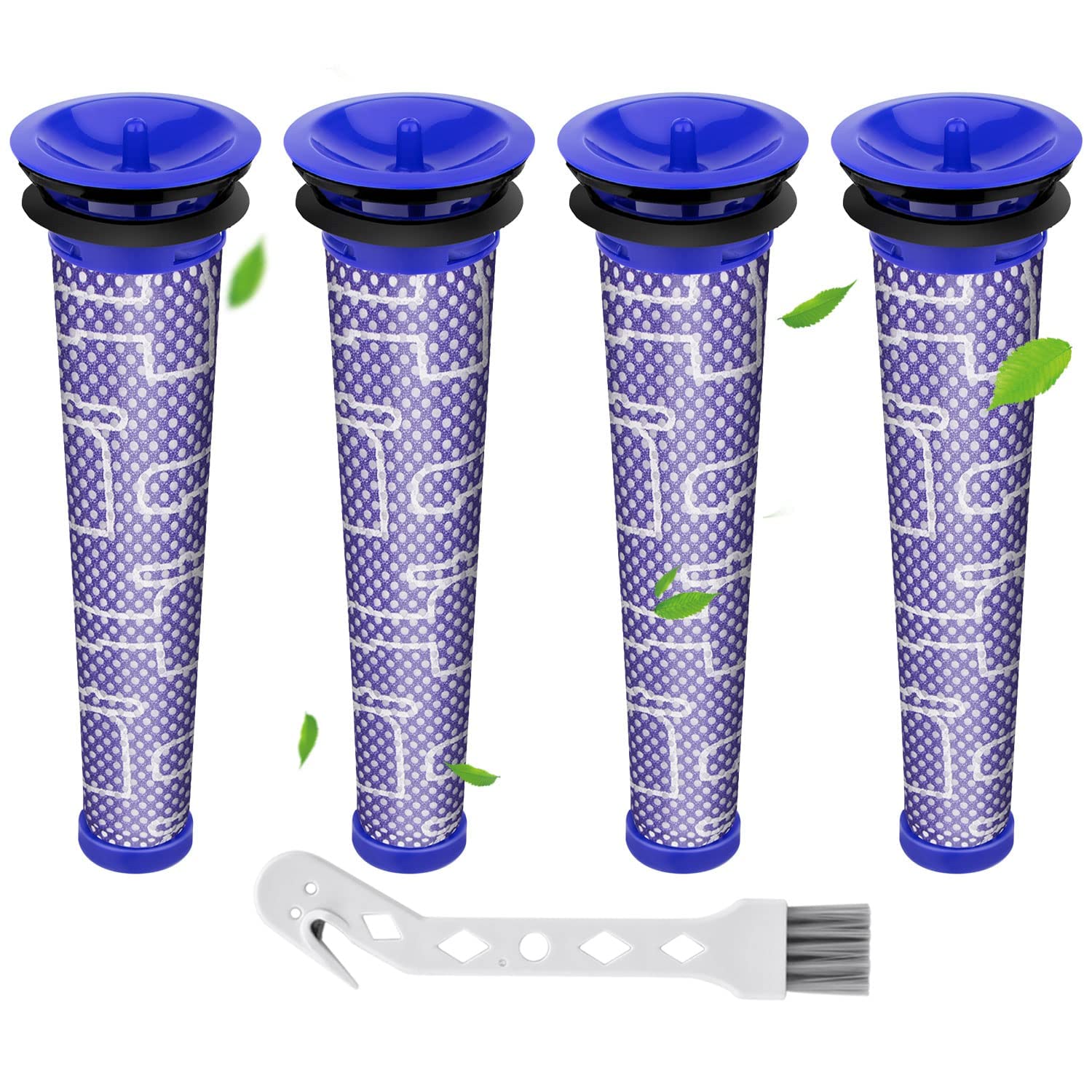 V6 Filter for Dyson V7 V8 Filters for Dyson DC58 DC59 SV03 SV06 SV09 Vacuum Cleaner Replacements Part # 965661-01, 4 pack