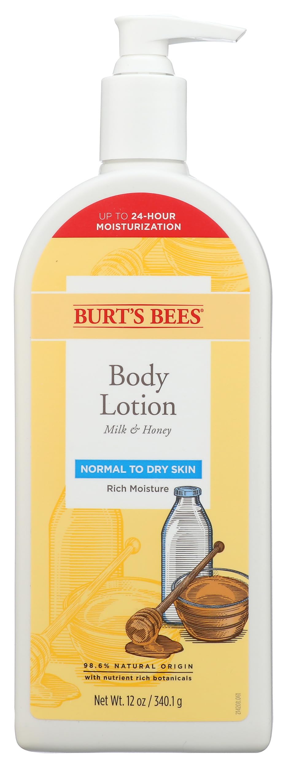 Burt's Bees Milk and Honey Body Lotion - 12 Ounce Bottle