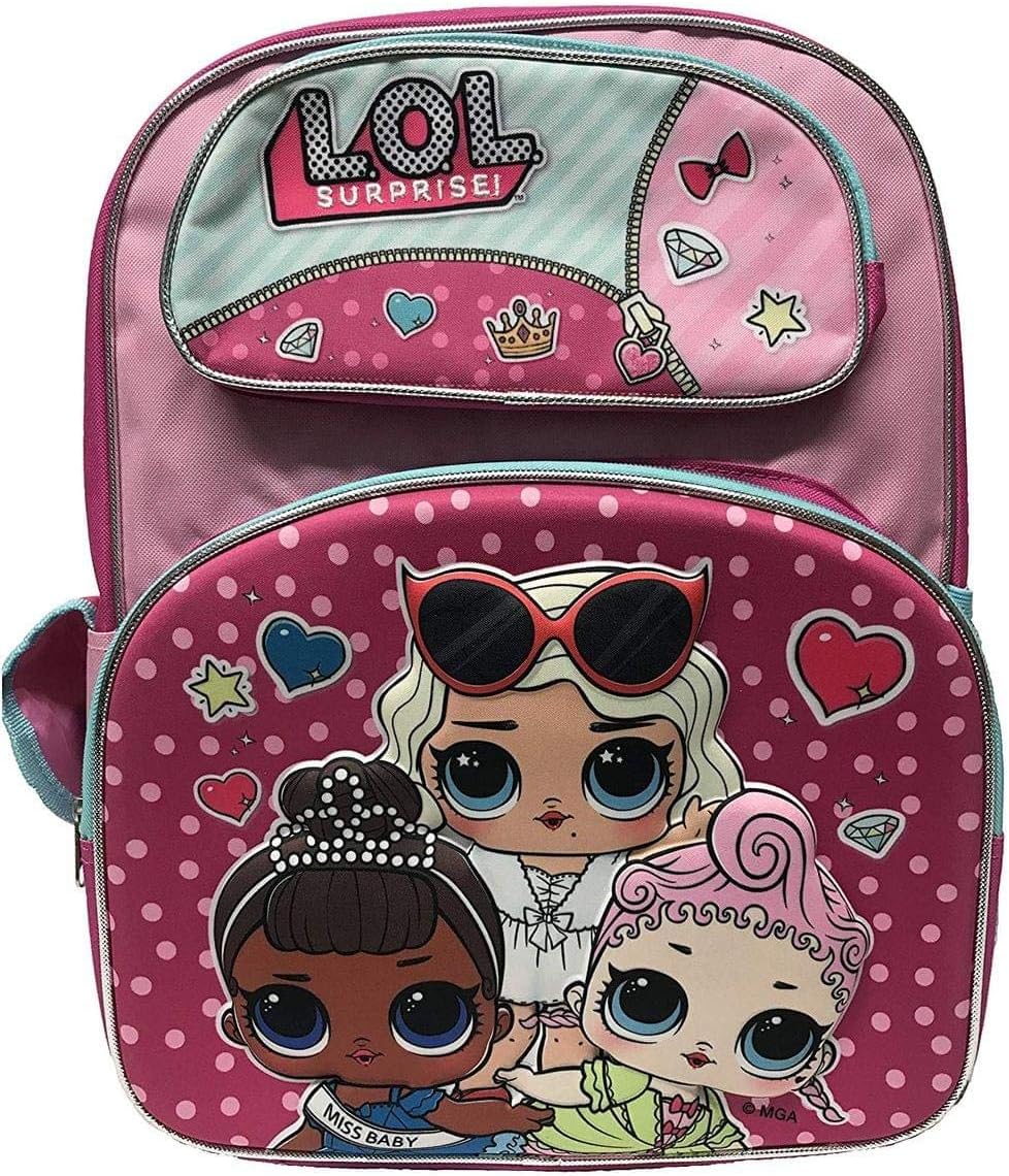L.O.L. Surprise! Exclusive 3-D 16" Backpack/School Bag