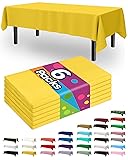 Pureegg Plastic Table Cloth Disposable 6 Pack, 54 x