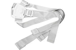 Garneck Adjustable White Nylon High Chair Straps with Universal Compatibility for Infant and Stroller