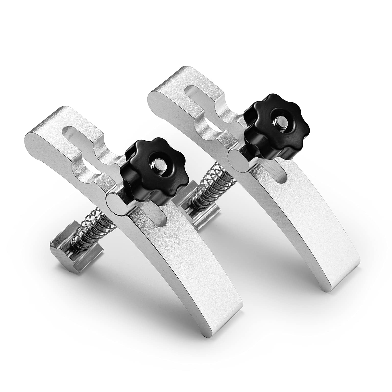 Genmitsu 2PCS T-Track Hold Down Clamp Kit, for Woodworking Metalworking, Compatible with MDF Spoilboard with 6mm(0.24'') Threaded Hole and Aluminum Spoilboard for M6 T-slot Nut 16 x 16mm(0.6 x 0.6'')