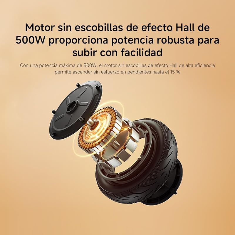 Scooter 6 Lite, suspensão dupla dianteira, autonomia de 25 km, pneus de 10 polegadas, tambor dianteiro e travões traseiros E-ABS, dobrável, aprovado para estrada, certificado DGT