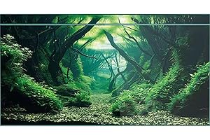 Didooou Natural Landscape Background for Aquarium, Aquarium Background, Stickers for Aquarium Shop, 30cm 40cm 50cm 60cm 80cm 