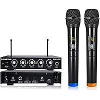 Sound Town 16 Channels Wireless Microphone Karaoke Mixer System with Optical (Toslink), AUX and 2 Handheld Microphones - Supp