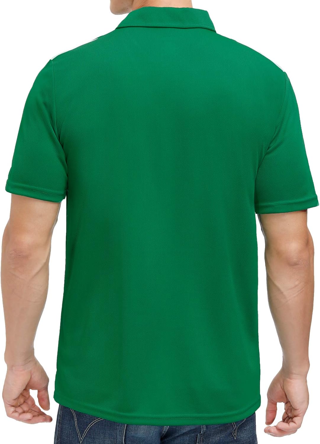 Sports Polo Shirts for Men Big and Tall Short Sleeve Side Blocked Performance Golf Polo: Clothing