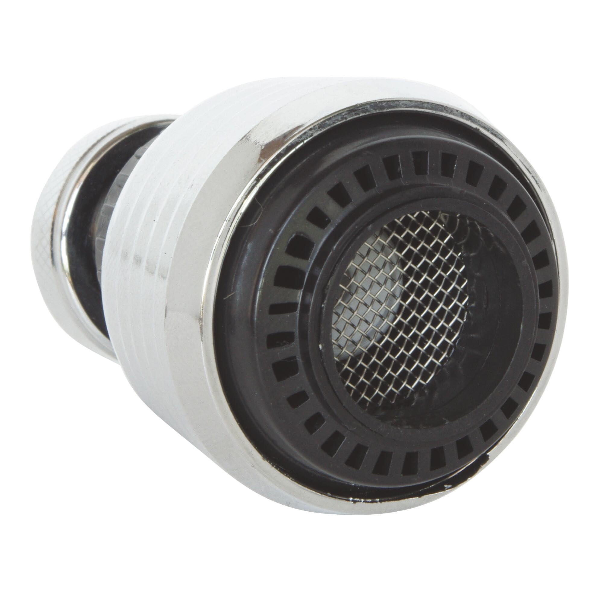 SOMATHERM for You, Flexible Jet Breaker Stainless Steel Mono-Jet F22/M24, Flow 8L/min, Length 15 cm, Ideal for Taps, Swivelling, Compatible with Hot and Cold Water, Colour: Grey/Silver