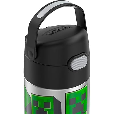 Buy Thermos Funtainer 12 Ounce Stainless Steel Vacuum Insulated Kids Straw Bottle Minecraft Online In Poland B091bd15np