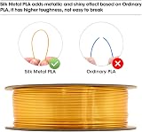 eSUN Silk Metal PLA Filament 1.75mm 1kg Silk Gold 3D Printer Filament view 5