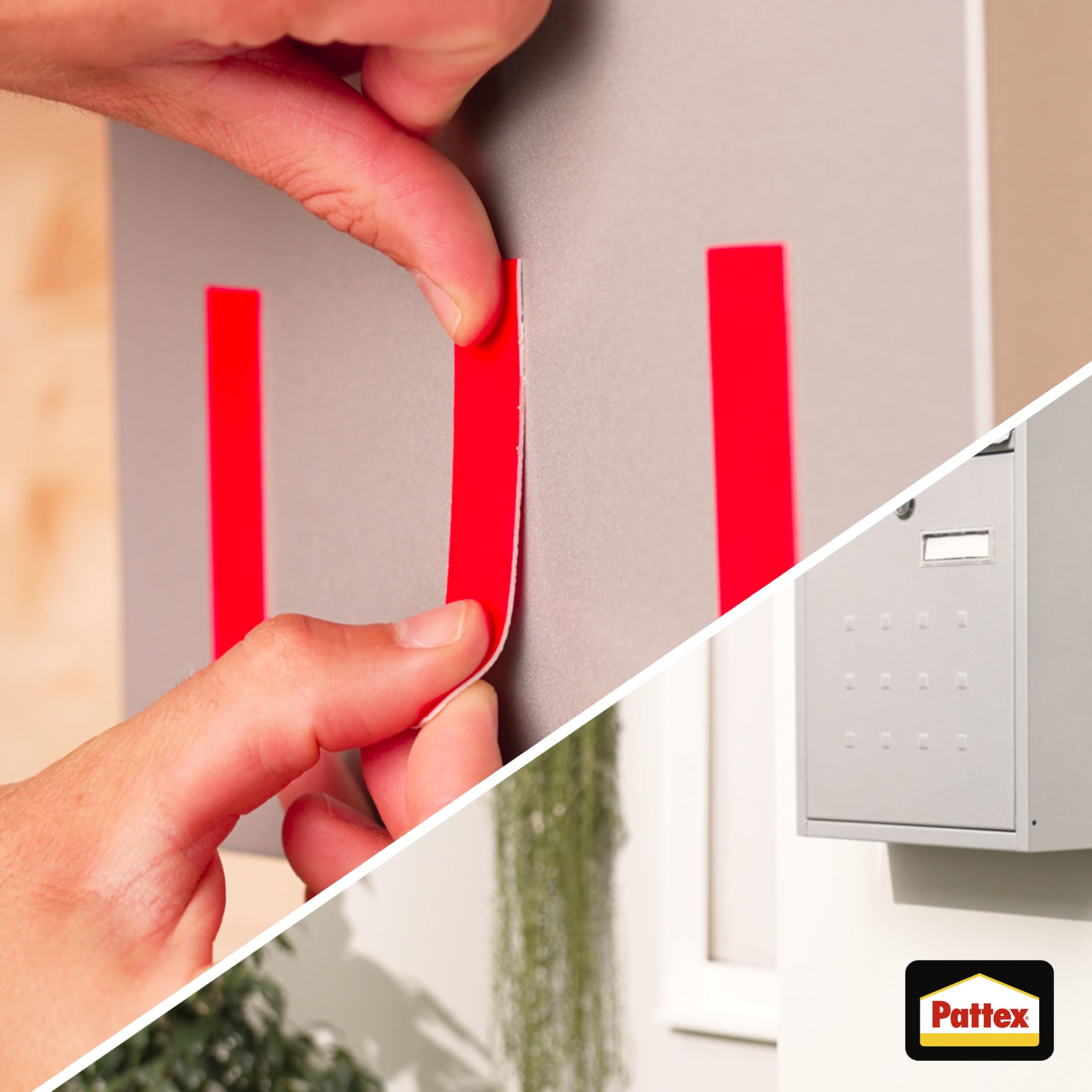 Pattex Kleben statt Bohren Klebeband, extra starkes doppelseitiges Klebeband, Doppelklebeband für Montagearbeiten innen & außen, Wandbefestigung ohne Bohren, 19mm x 1,5m 8