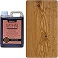 Littlefair's Wood Stain Water Based - 85oz/2.5ltr - Indoor Furniture Stain Light & Dark Finishes - Special Non Toxic & Eco Friendly Formula - Wood Stain for Crafts - Color: Light Rosewood