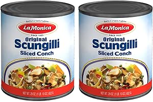 LA MONICA LaMonica Original Scungilli – 29 oz Can | Premium Conch Meat | Ready to Eat | Perfect for Salads, Pasta & Seafood Dishes [Pack of 2]