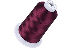Simthread 5500Yds Embroidery Thread, 5000M High-Yardage 40WT 100% Polyester Thread – 170+ Vivid Colors, High-Speed Rated – Co