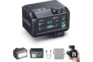 Godox iT30Pro S iT30Pro-S Flash for Sony, 2.4G Mini Sony Flash HSS 1/8000s, 560 Full Power Flashes, 2.8" Full-Color Touchscreen, Built-in Diffuser and Lithium Battery, TTL Auto-Exposure(Black)