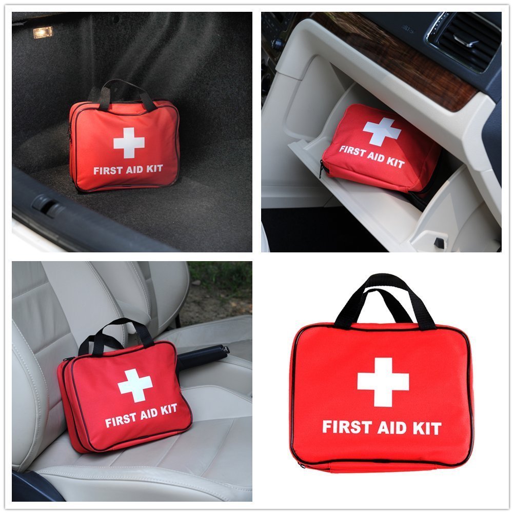 RISEN Medical First Aid Kit Bag- Hospital Emergency Survival Supplies for Traveling, Hiking, Camping, Home, Auto, Portable, Lightweight