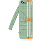 Firbon A5 Paper Cutter, Small Straight Paper Trimmer with Side Ruler | Morandi Compact Design | Cuts Photo, Cardstock, Labels