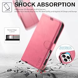 TUCCH Case for iPhone 16 Pro Max Wallet Case, PU