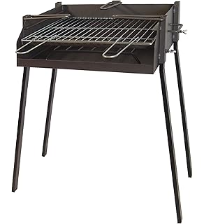 IMEX EL ZORRO 71450 Barbecue à roulettes avec Grille en INOX Noir 88 x