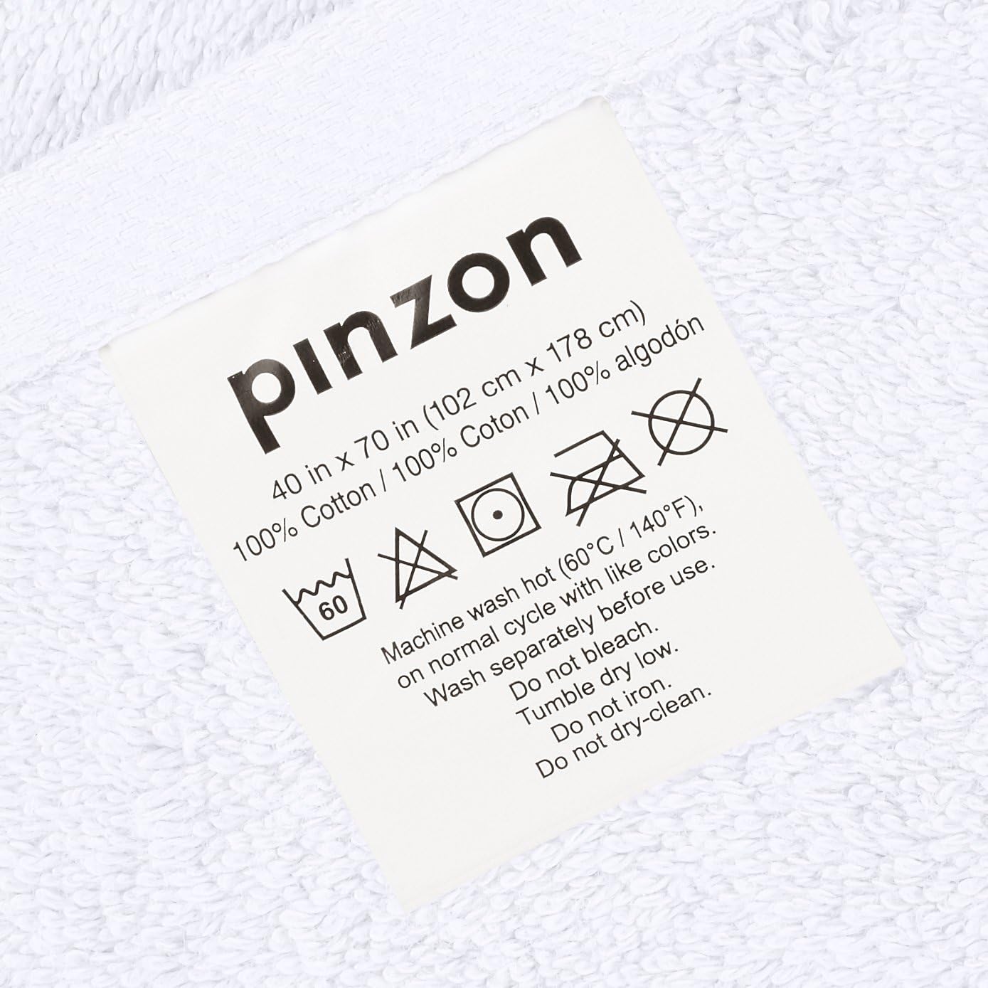 Pinzon Organic Cotton Bath Sheet Towel, Set of 2, White: Home & Kitchen