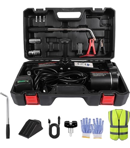 Trihelper Electric Car Jack Set 5 In 1 Floor Jack Hydraulic Jack Kit 5