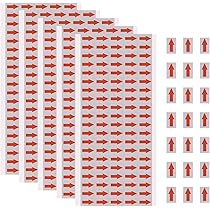 PATIKIL Petit Flèche Autocollant Étiquette 0,35x0,5", 4 Feuille Adhésif Couleur Codage Signe