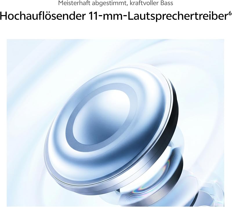 Buds Pro Kabellose Ohrhörer, Adaptive KI-Geräuschunterdrückung mit 55 dB, 55 Stunden Akkulaufzeit, Räumlicher Klang, Duale Verbindung mit BT 6.1, Wasserdicht nach IP54, 4,3 g, Schwarz