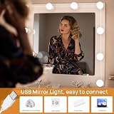 Akynite Vanity Mirror Lights USB with Adapter 3 Colours 10 Brightness 14 LEDs view 4