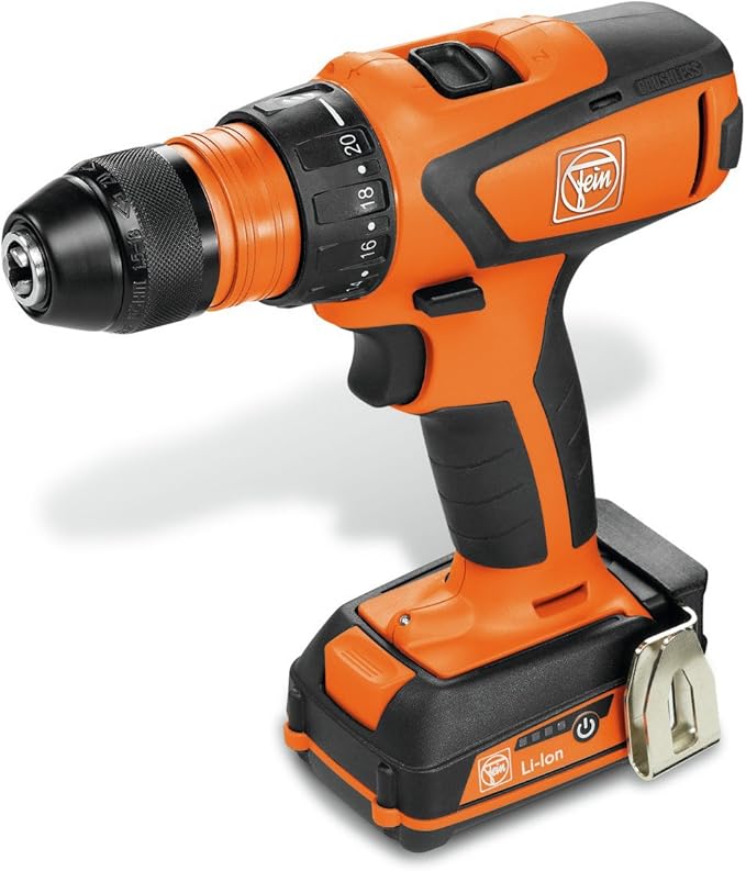 FEIN 71161061240 ASCM 12C 4 Speed Cordless Drill/Driver, Orange, 12 V
