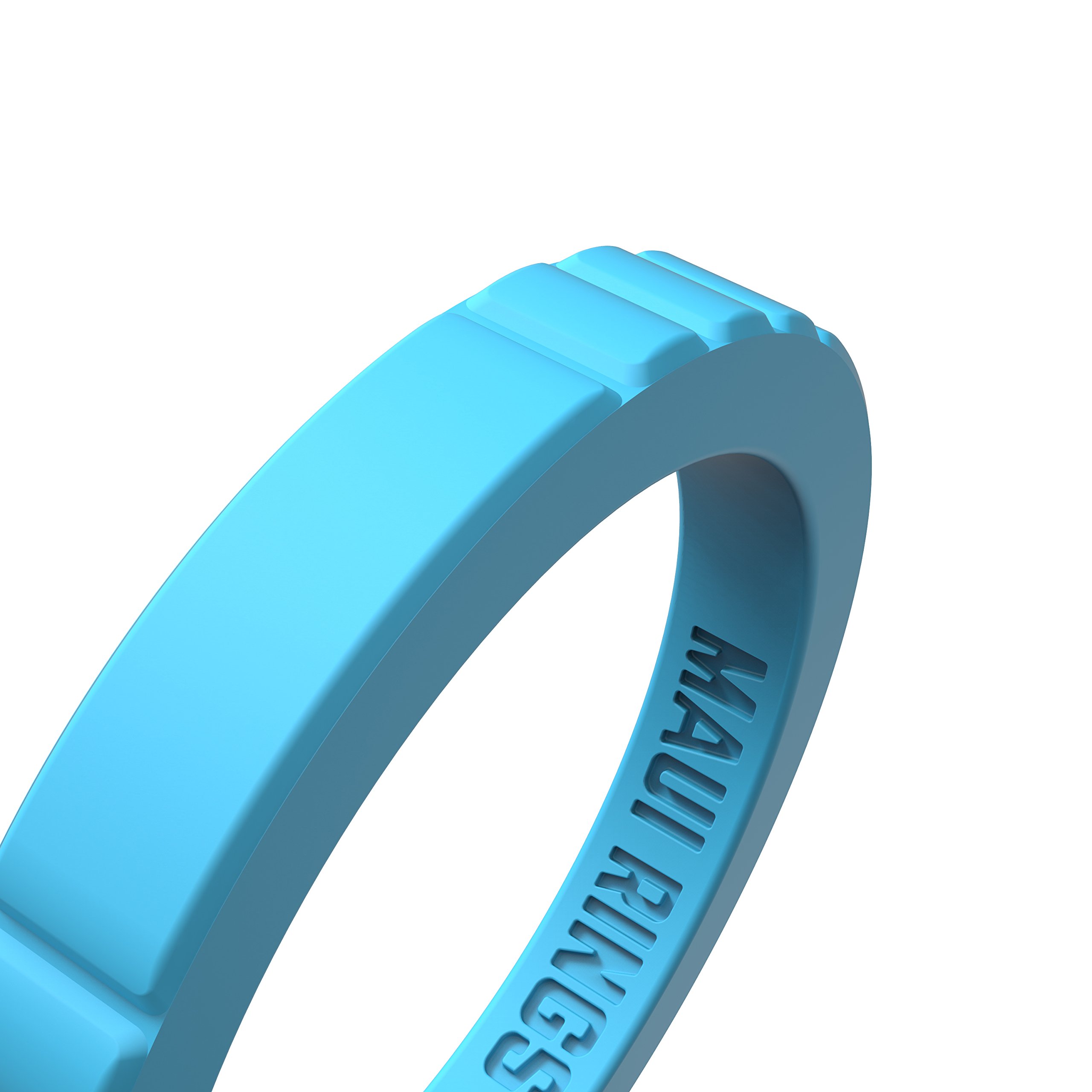 MAUI RINGS ELEGANT Silicone Engagement Rings for Women Stackable Rings Silicone Wedding Ring for Women Silicone Bands Silicone Ring Wedding Band Womens Rings Stacking Rings (SEAFOAM, 7)